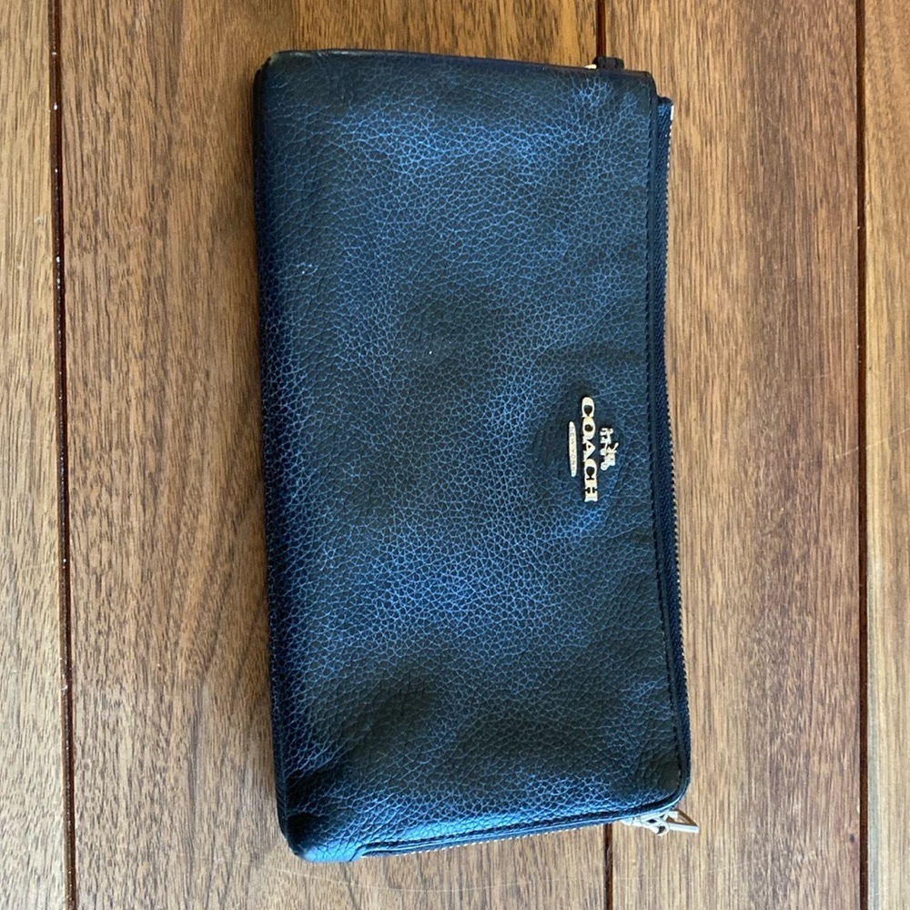 Coach two zipper wallet